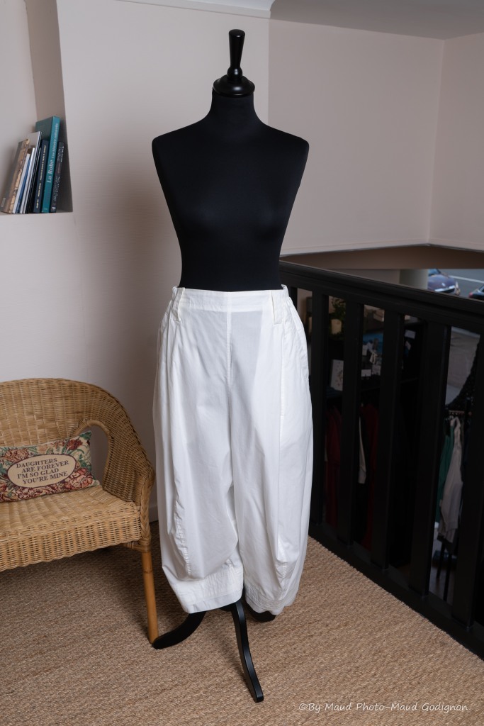 Pantalon blanc (taille M) coton 100 %